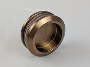 Sliding Door Finger Pull Knob - Bronze